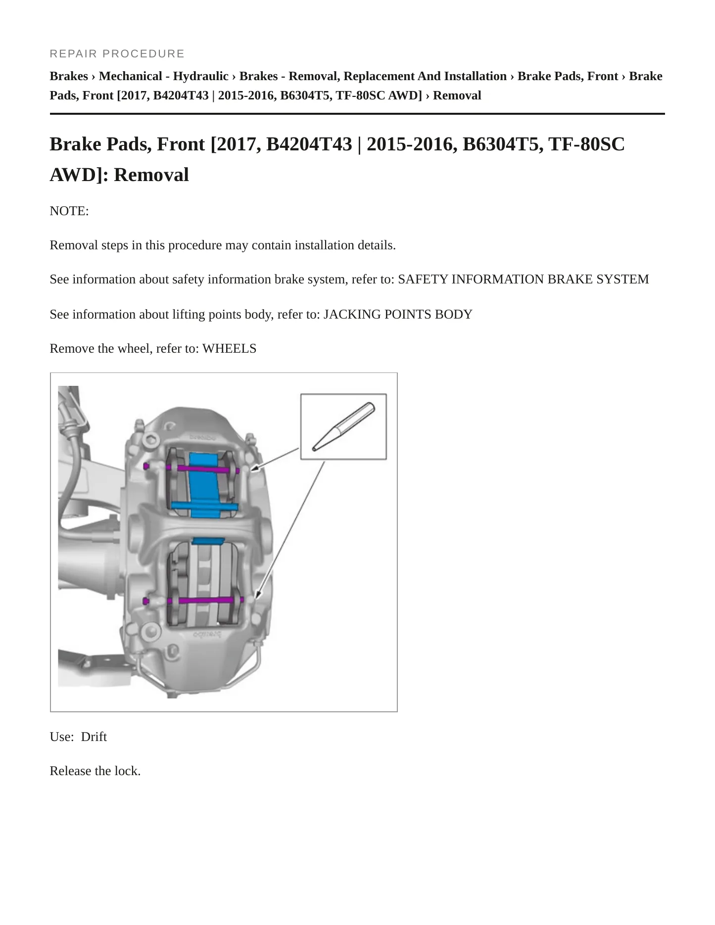 2017 Volvo V60 Service and Repair Manual preview page 4