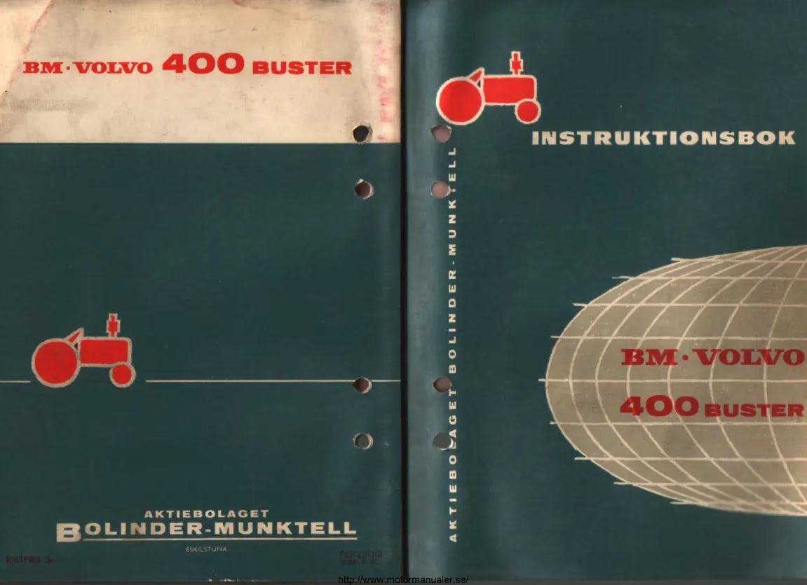 Volvo 400 Buster Tractor Service & Repair Manual preview page 1