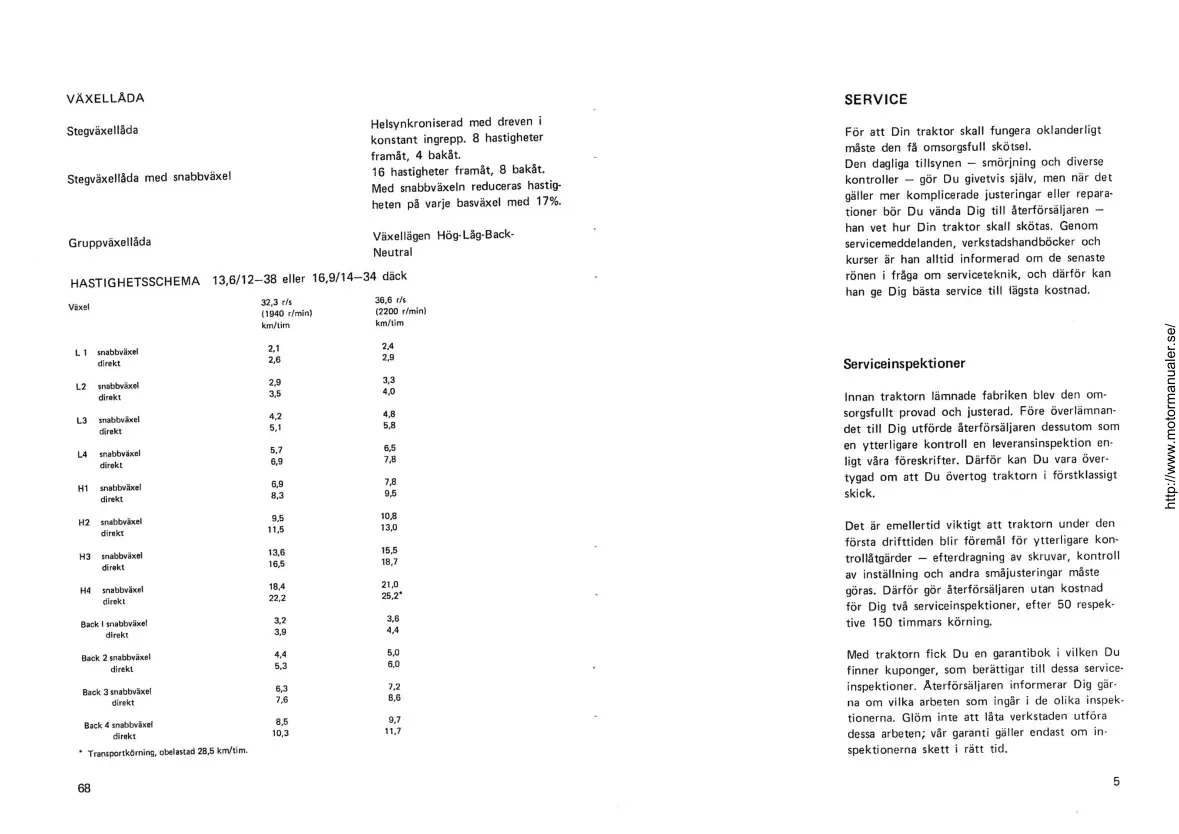 Volvo Instruktionsbok BM 500 Tractor Service & Repair Manual preview page 5