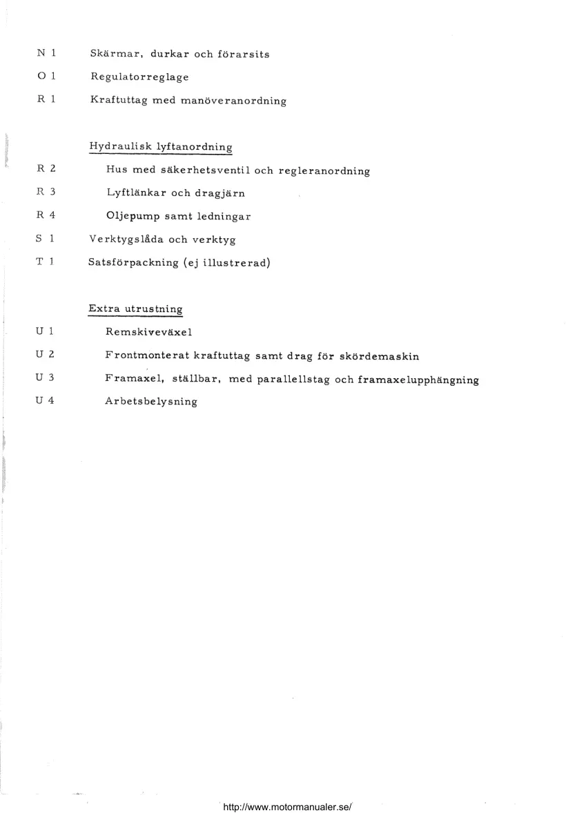 Volvo Reservdelskatalog BM 425 Traktor Tractor Service & Repair Manual preview page 6