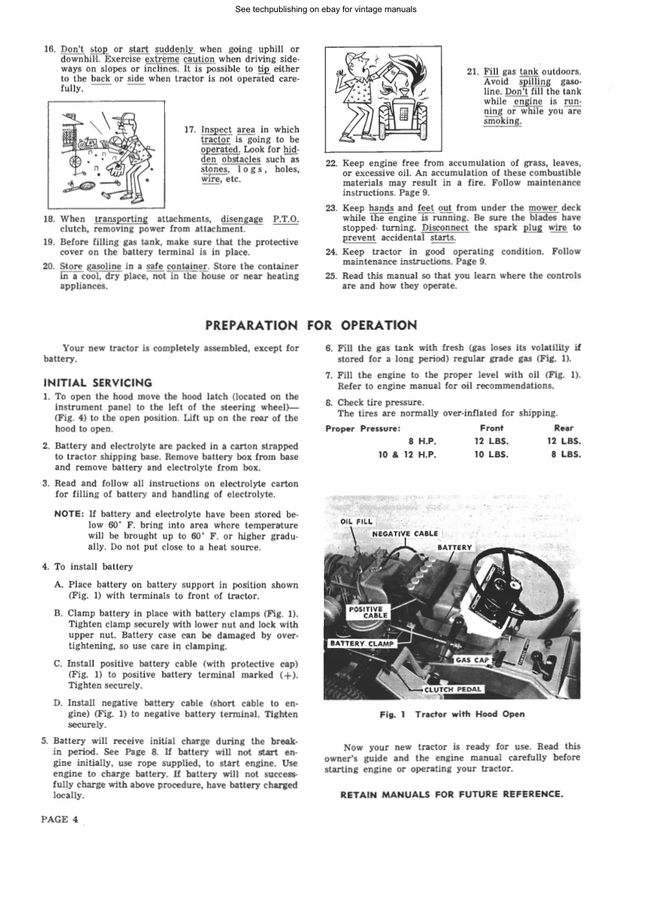 Wards Squire gilson garden tractor Service & Repair Manual preview page 4