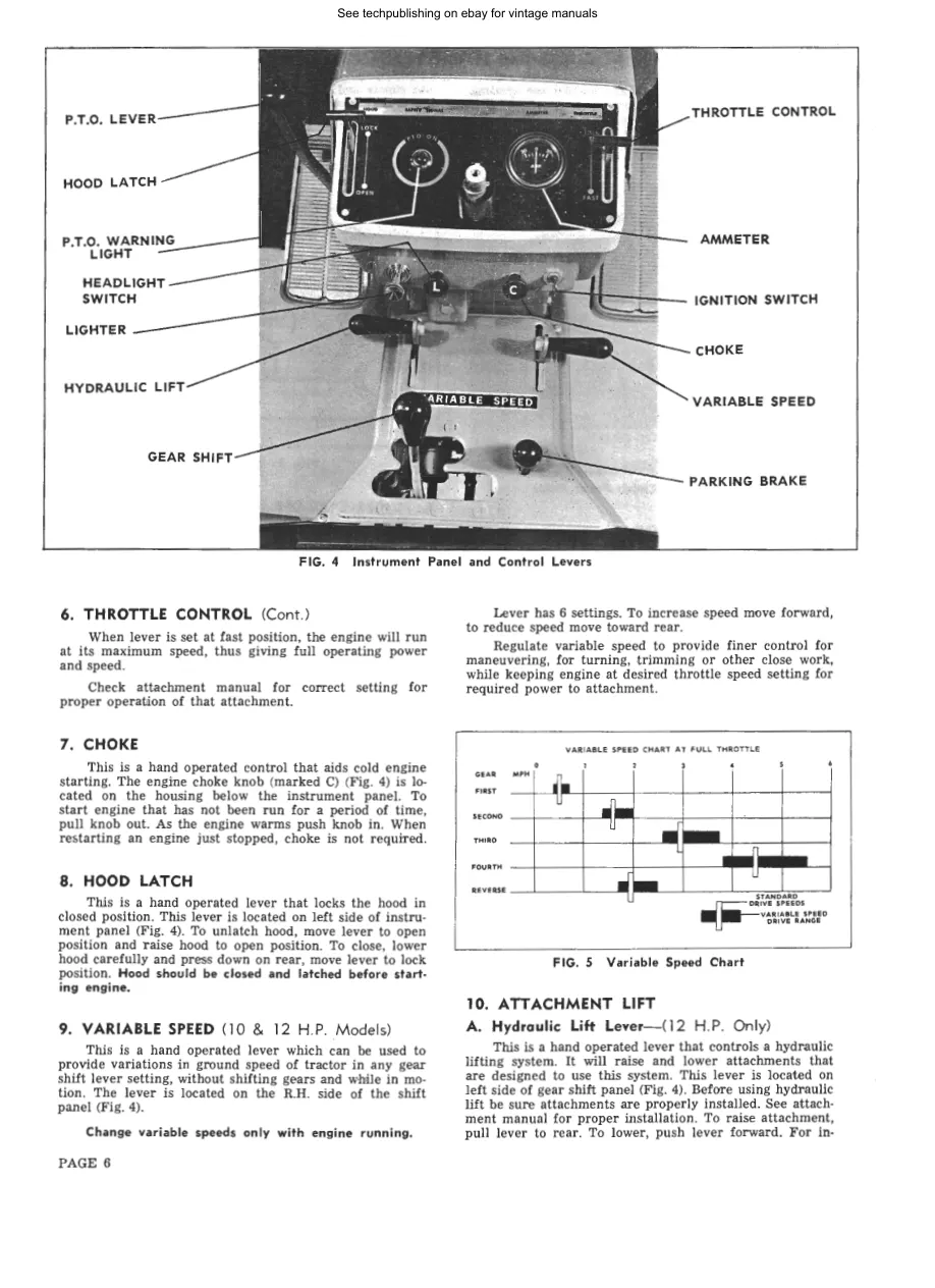 Wards Squire gilson garden tractor Service & Repair Manual preview page 6