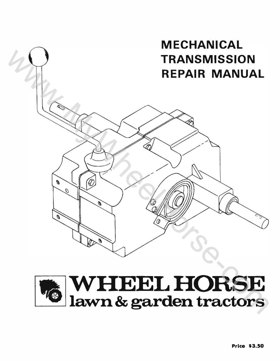 Wheel Horse tractors unidrive transmission Service & Repair Manual preview page 1