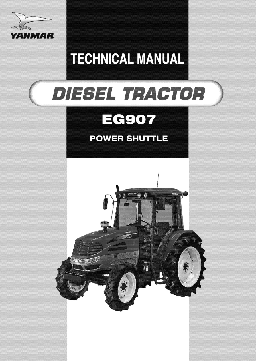 Yanmar EG 907 Power Shuttle Diesel Tractor Service & Repair Manual preview page 1