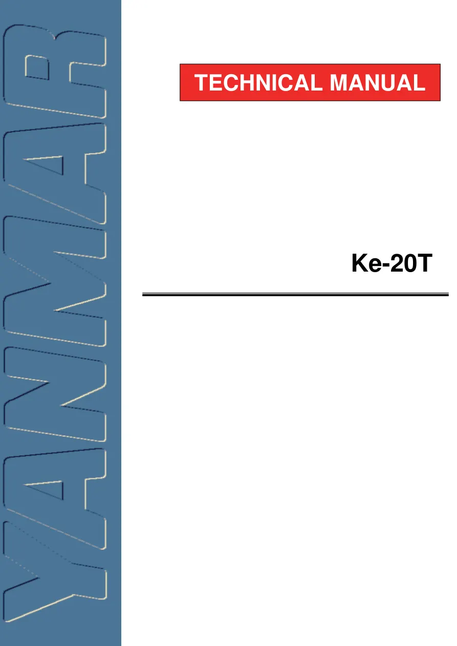 Yanmar KE-20T Tractor Service & Repair Manual preview page 1