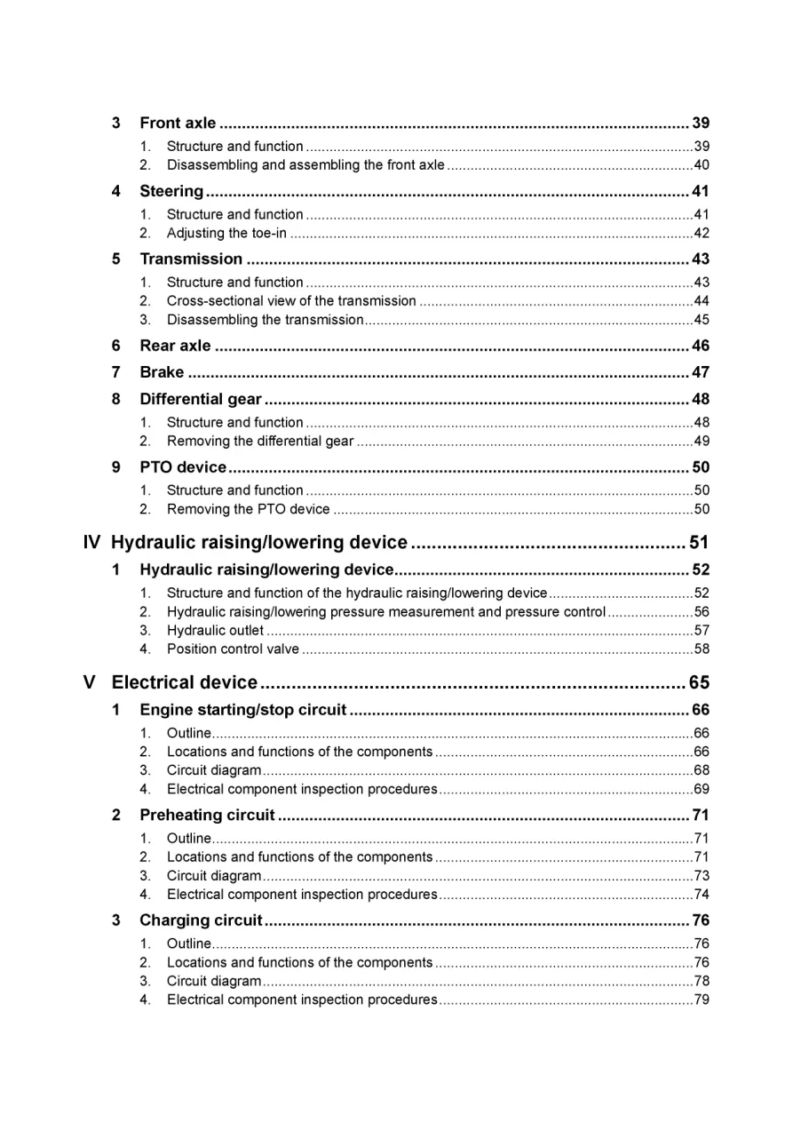 Yanmar KE-20T Tractor Service & Repair Manual preview page 4