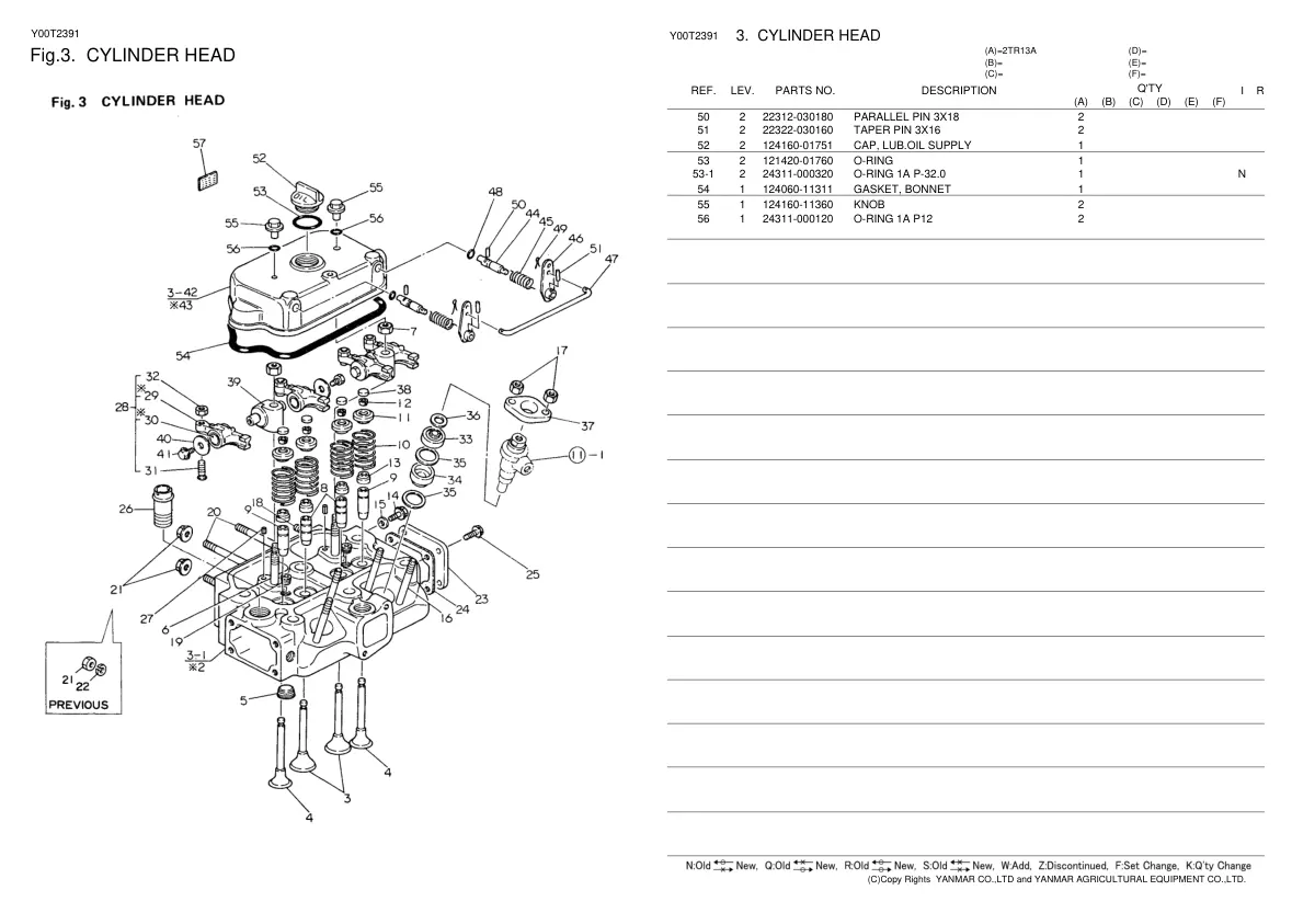 Yanmar YM165 YM165D Tractor Parts Manual preview page 6