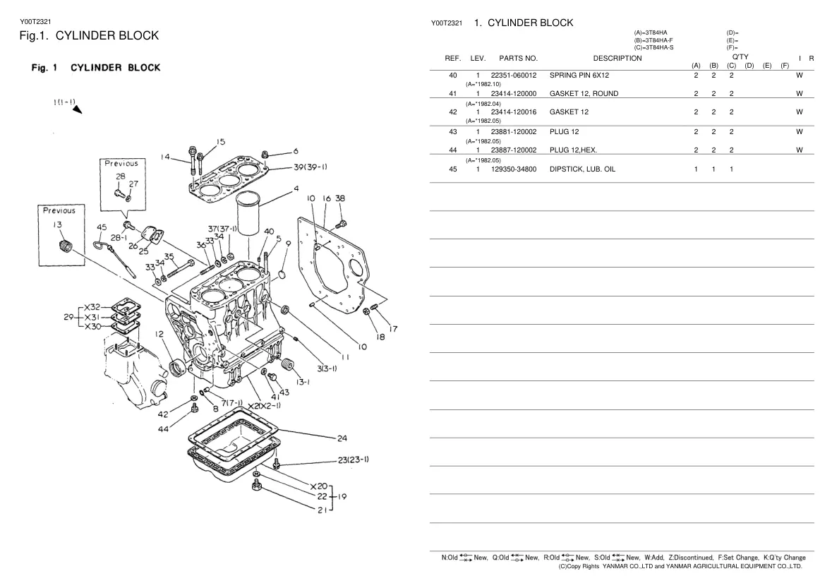 Yanmar YM276 YM276D Tractor Parts Manual preview page 4