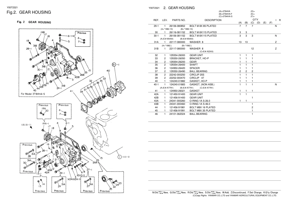 Yanmar YM276 YM276D Tractor Parts Manual preview page 6