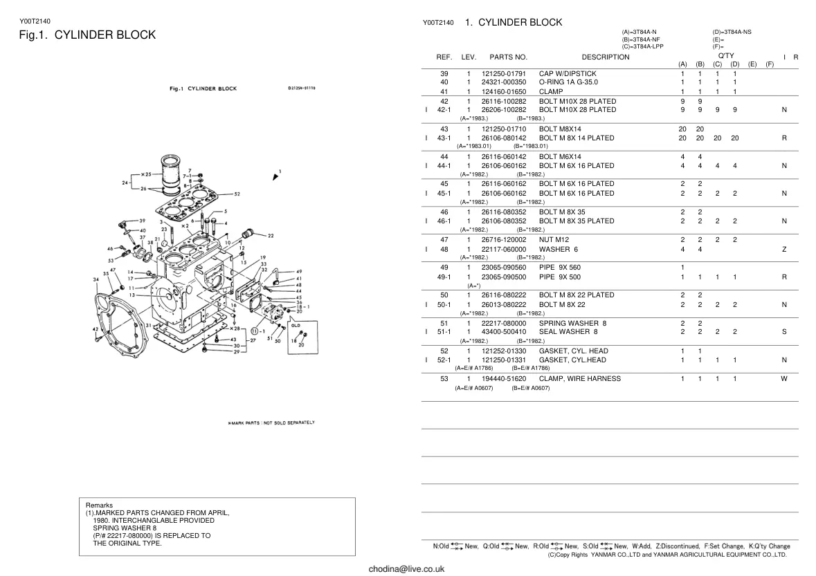Yanmar YM336 YM336D Tractor Parts Manual preview page 4